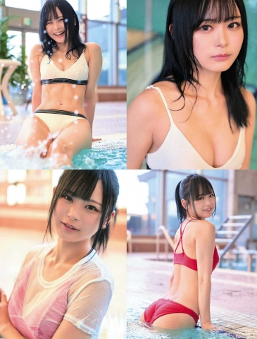 Nanami Takeuchi Soaking wet swimsuit photogravure001